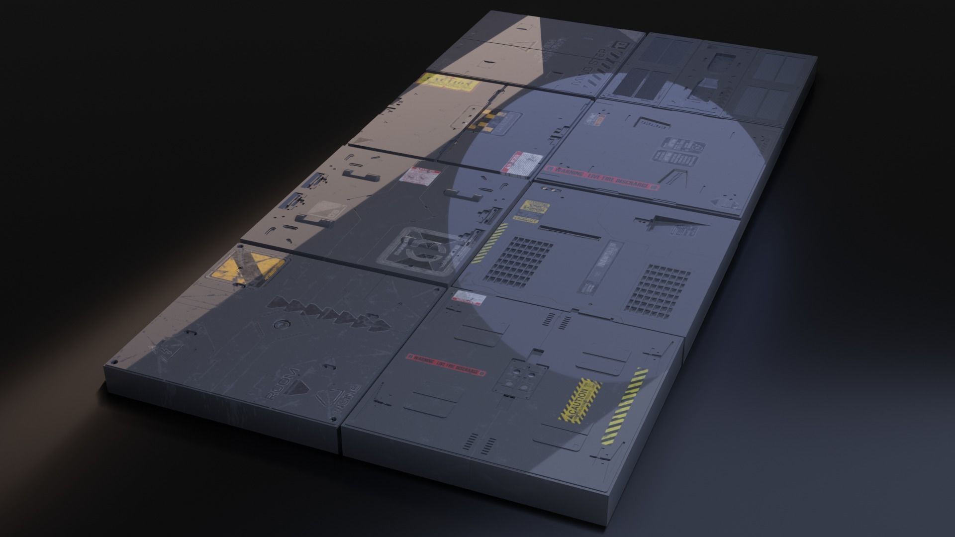sci fi asset with textures 3D model_4
