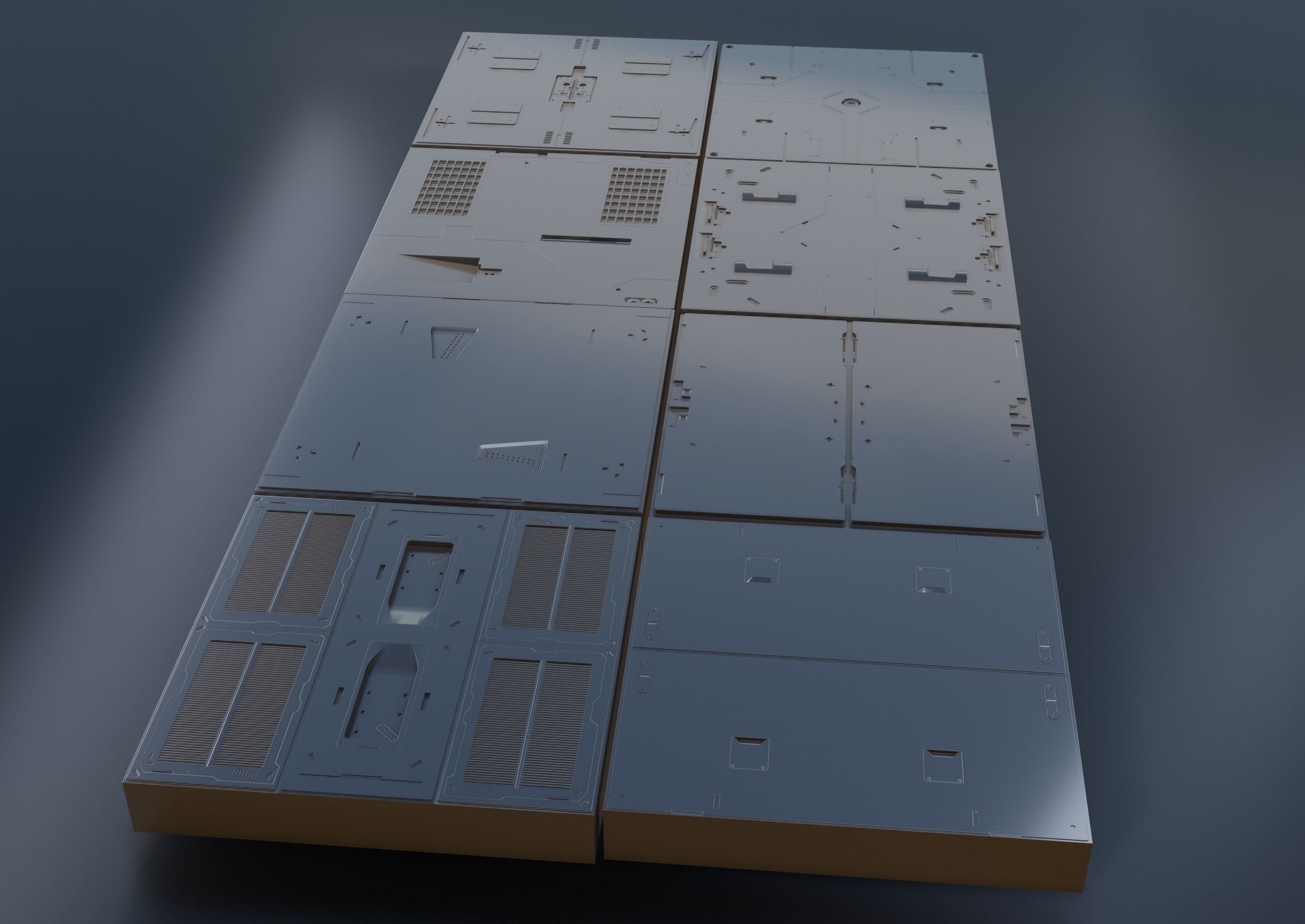 sci fi asset with textures 3D model_8
