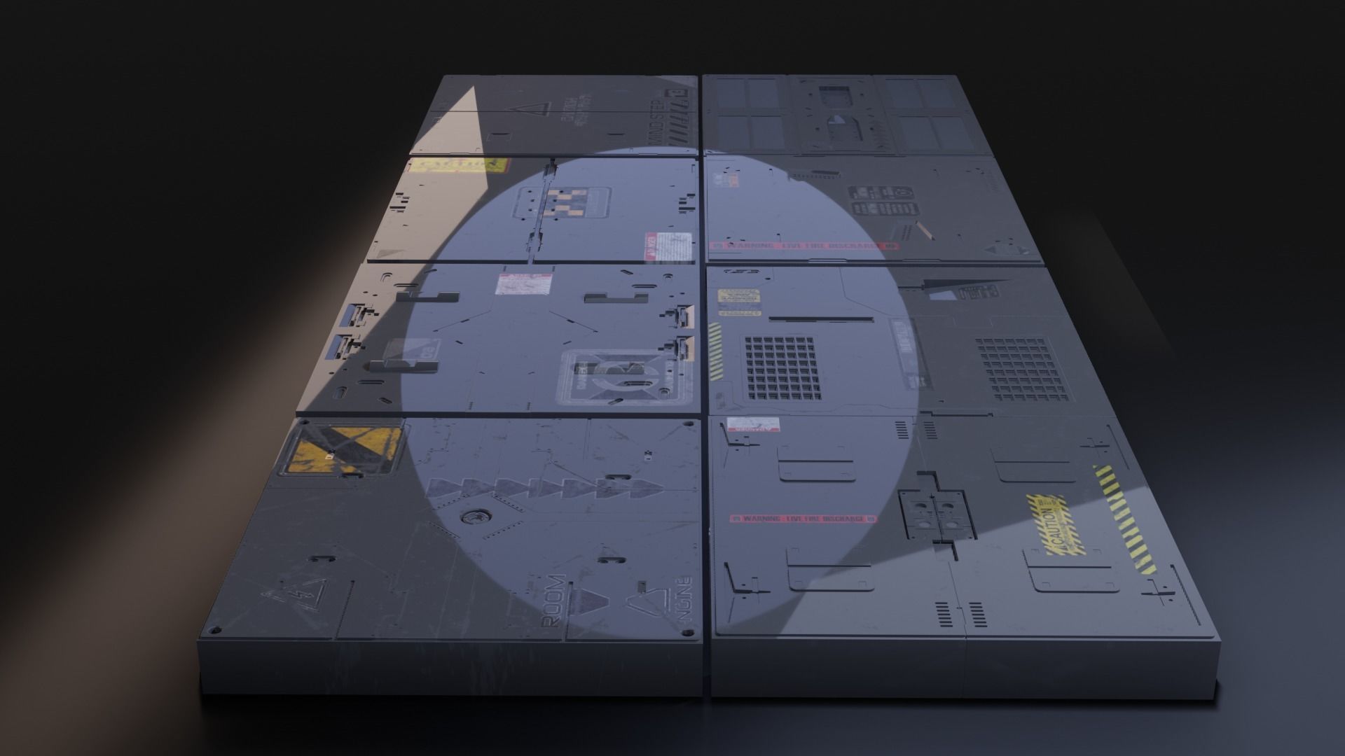 sci fi asset with textures 3D model_3