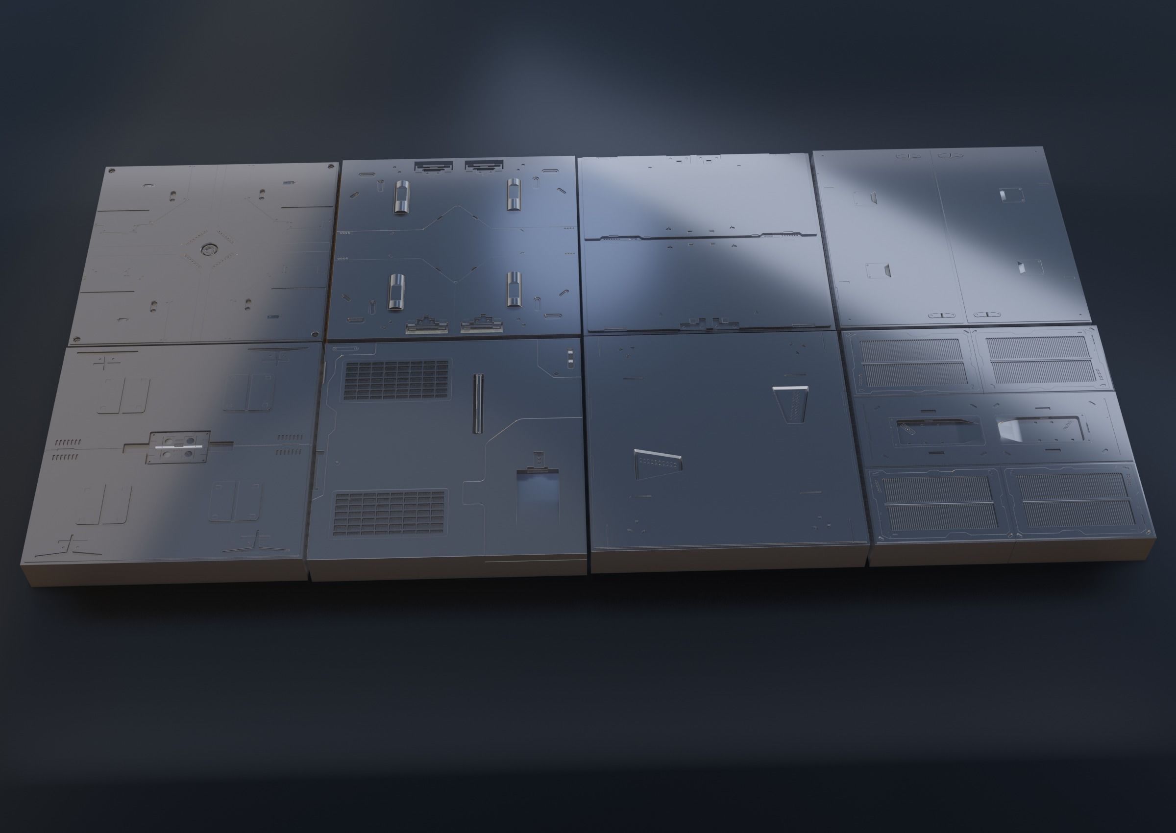 sci fi asset with textures 3D model_9