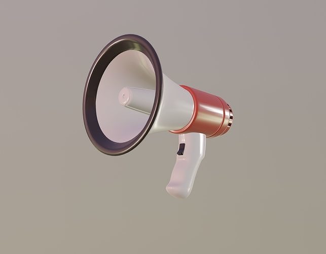 Megaphone 3D model