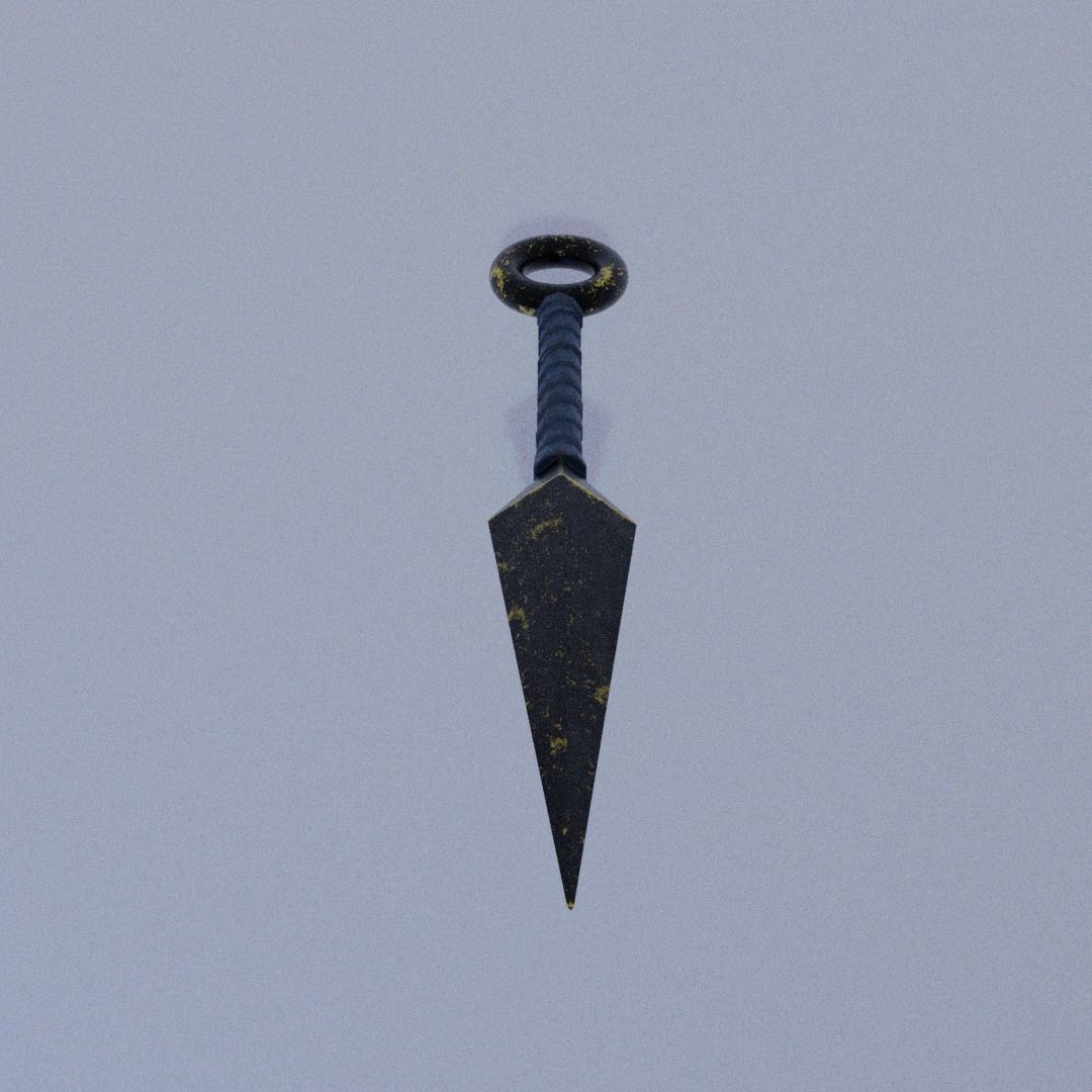 LOW POLY KUNAI Low-poly 3D model_10
