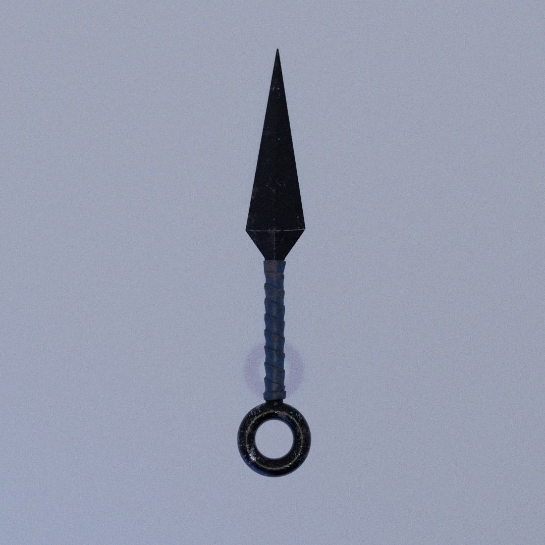 LOW POLY KUNAI Low-poly 3D model_19