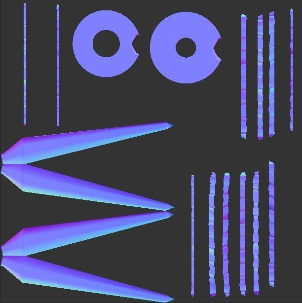 LOW POLY KUNAI Low-poly 3D model_12