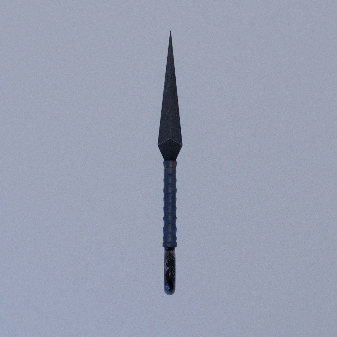 LOW POLY KUNAI Low-poly 3D model_5