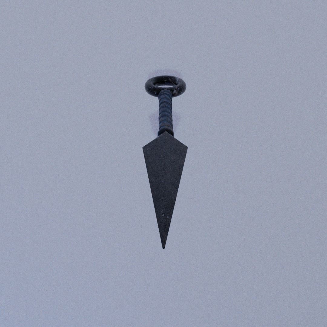LOW POLY KUNAI Low-poly 3D model_6