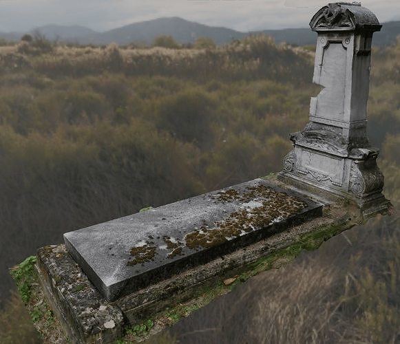 Scanned Tombstone Free 3D model
