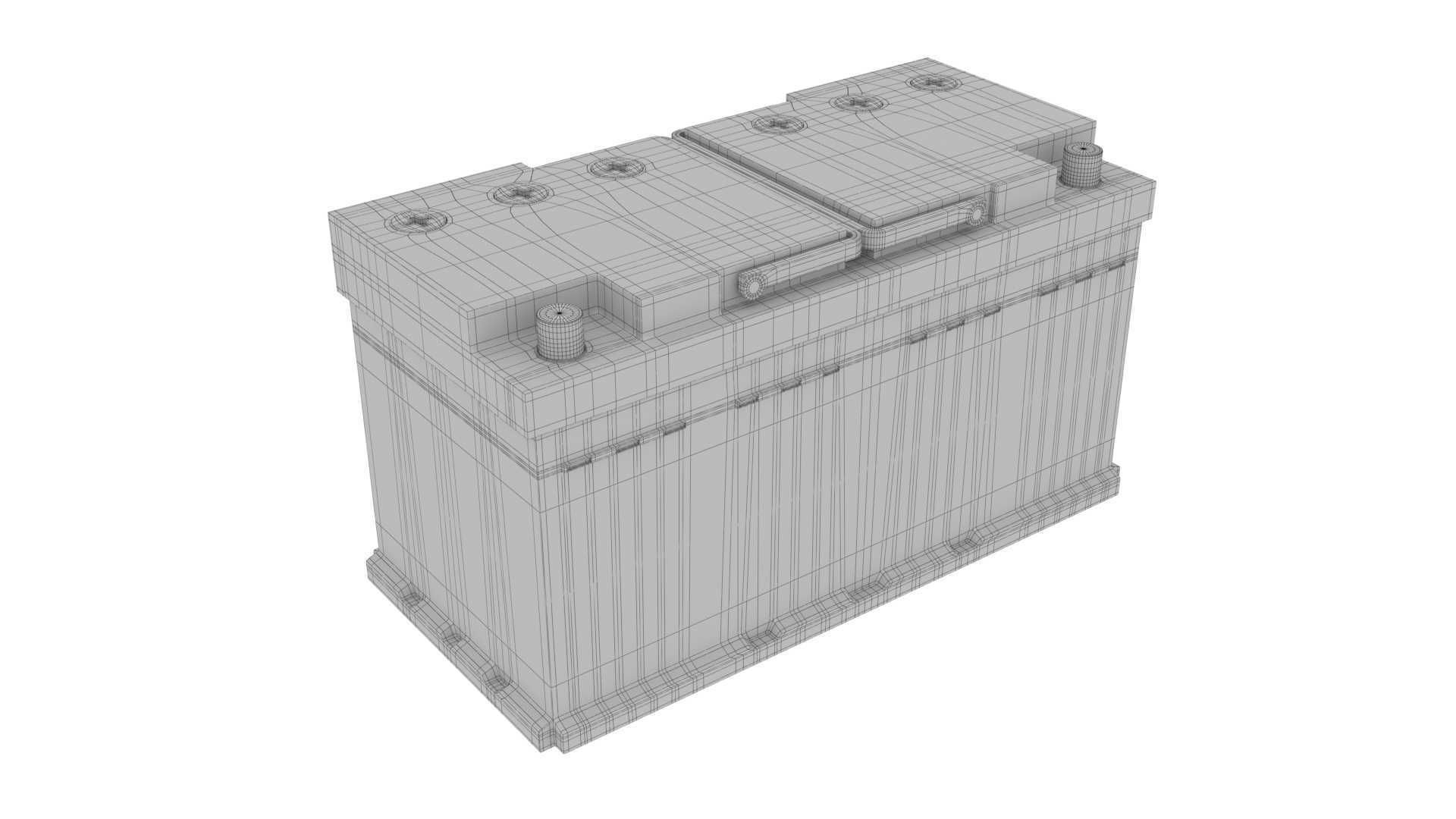 Car Battery 3D model_5