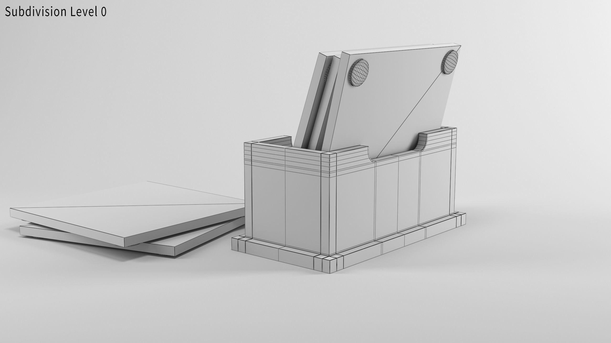 Drinks coaster set 3 Layouts included 3D model_11