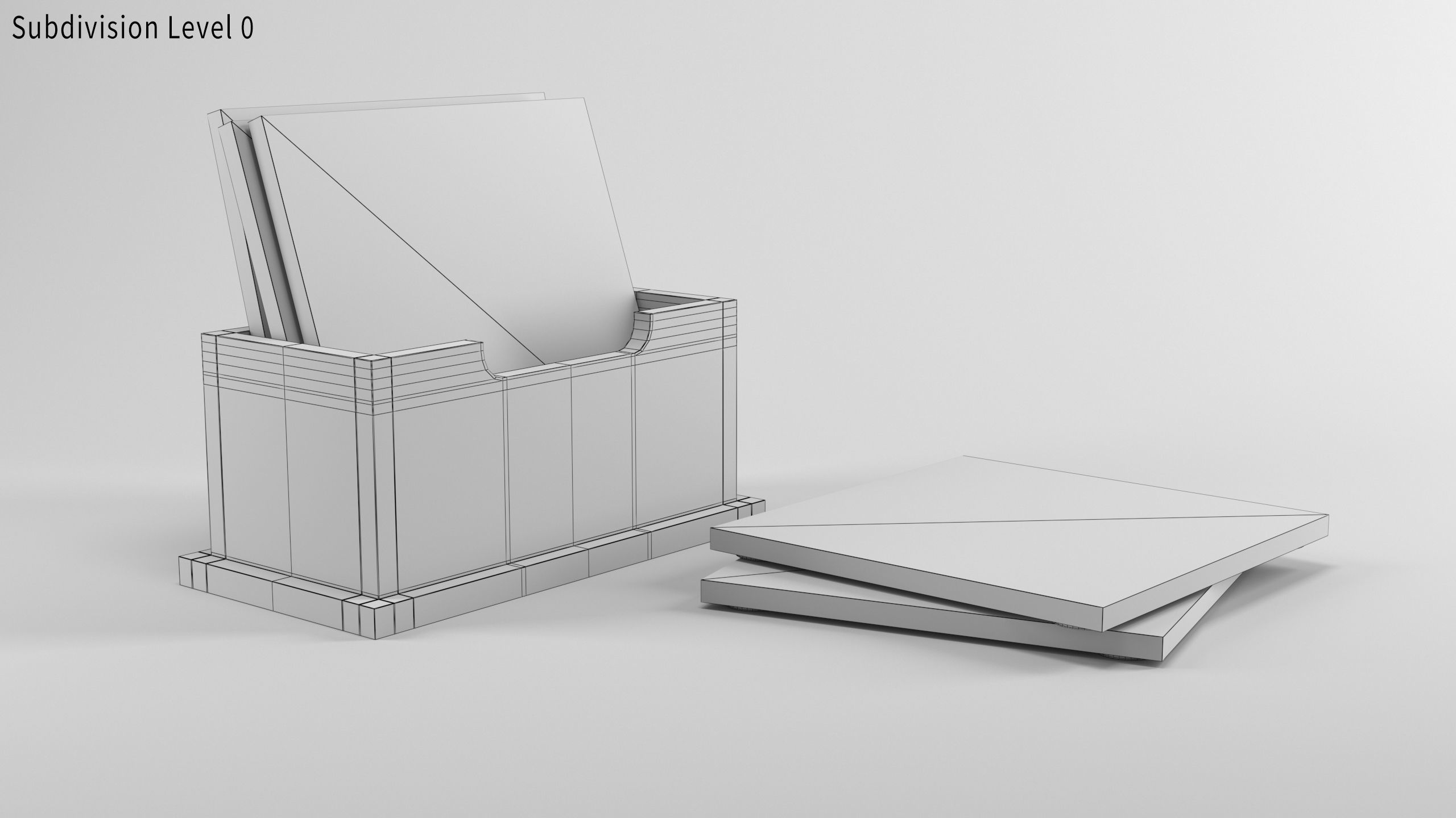 Drinks coaster set 3 Layouts included 3D model_9