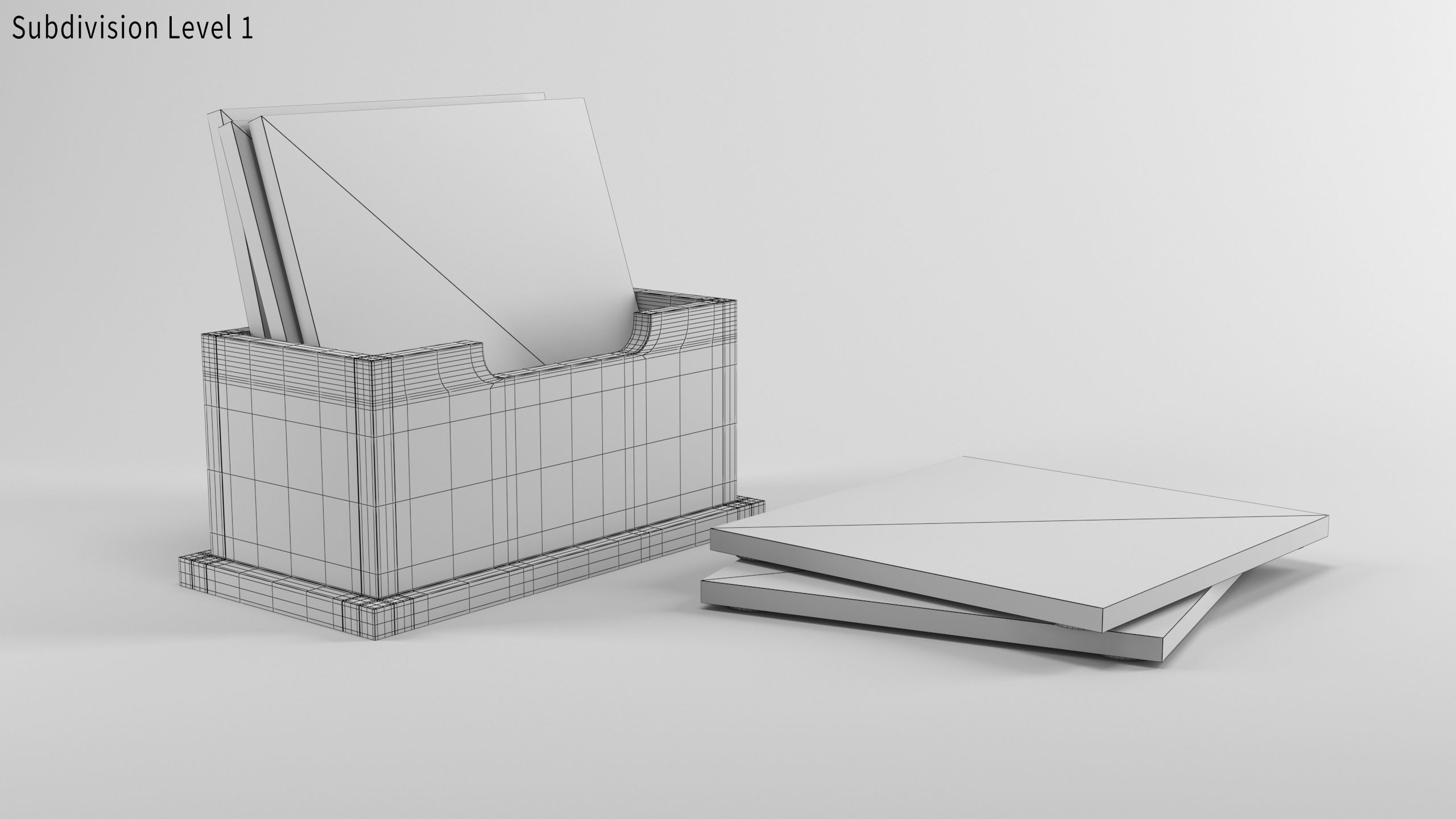 Drinks coaster set 3 Layouts included 3D model_10