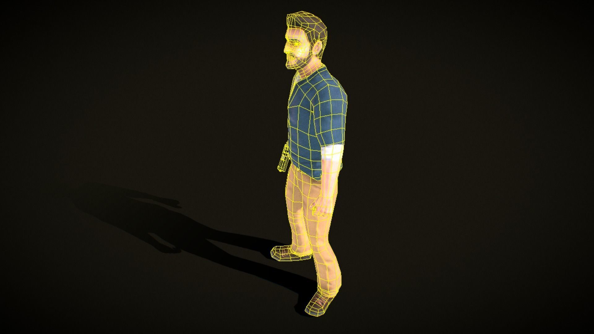 Blake - the adventurer -Free Low Poly animated Model Free low-poly 3D model_8