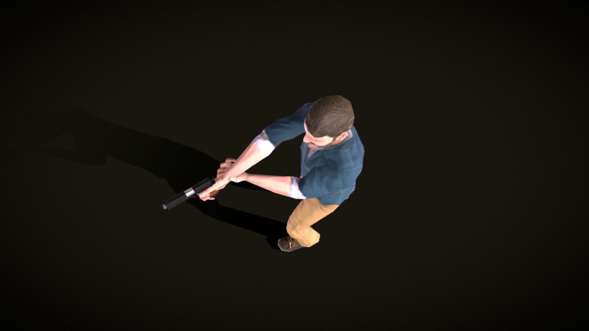 Blake - the adventurer -Free Low Poly animated Model Free low-poly 3D model_13