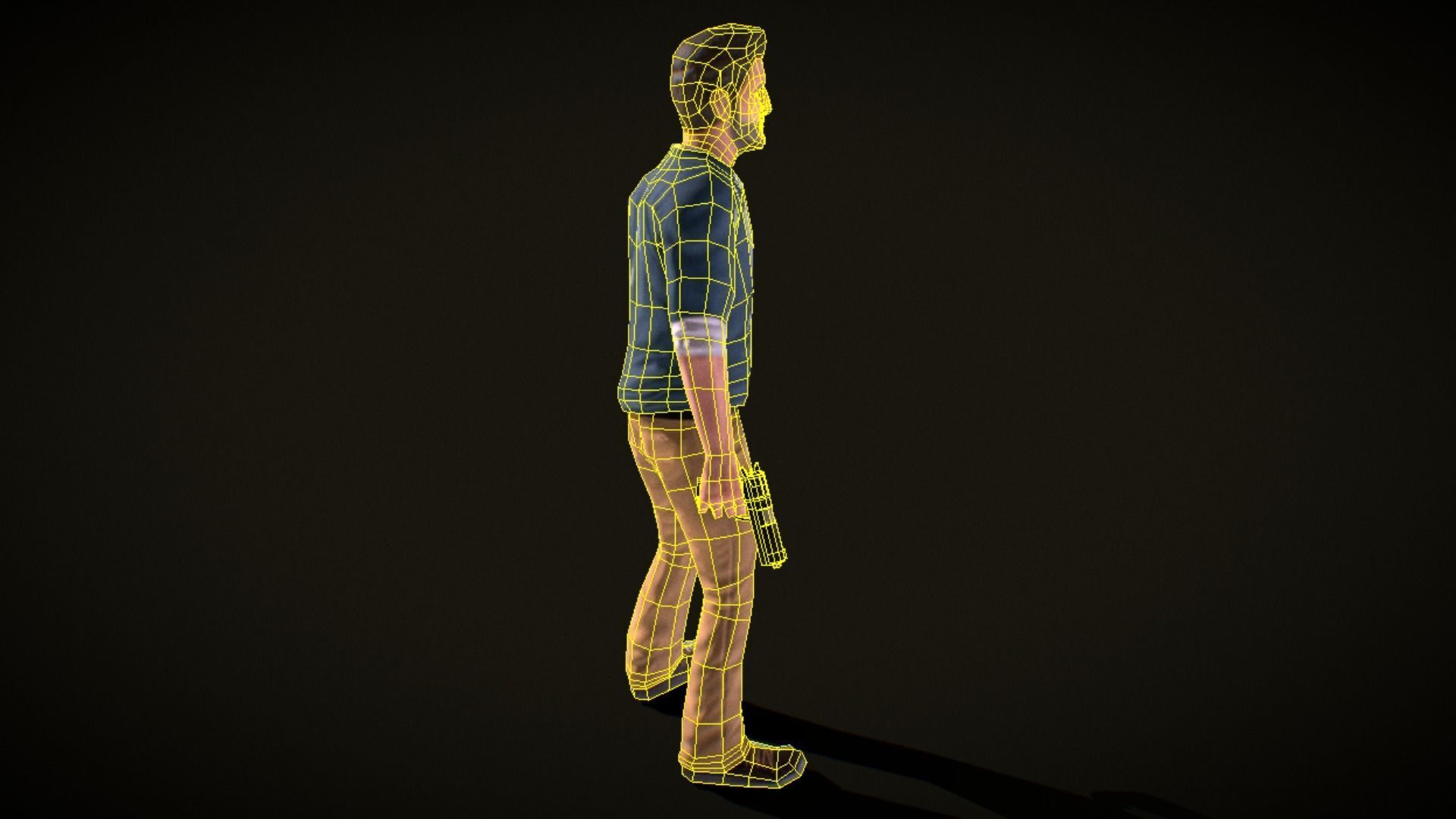 Blake - the adventurer -Free Low Poly animated Model Free low-poly 3D model_10