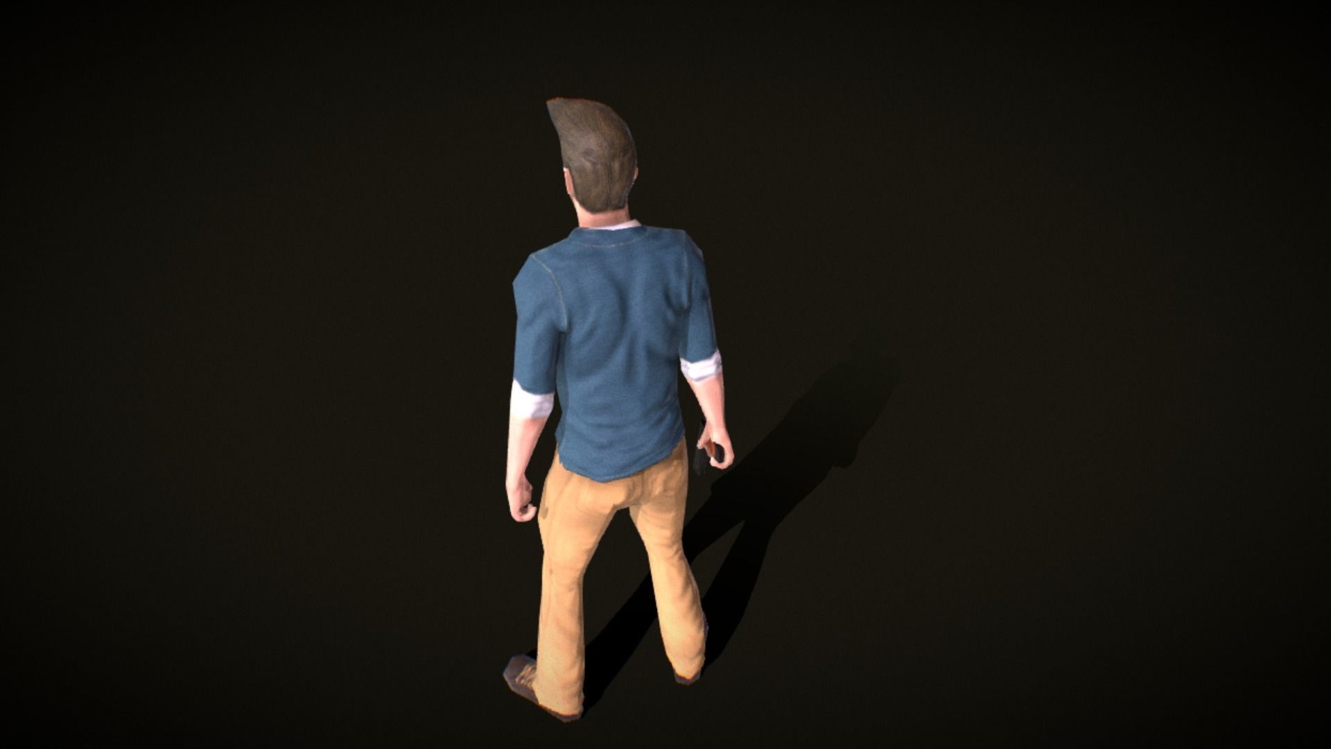 Blake - the adventurer -Free Low Poly animated Model Free low-poly 3D model_3
