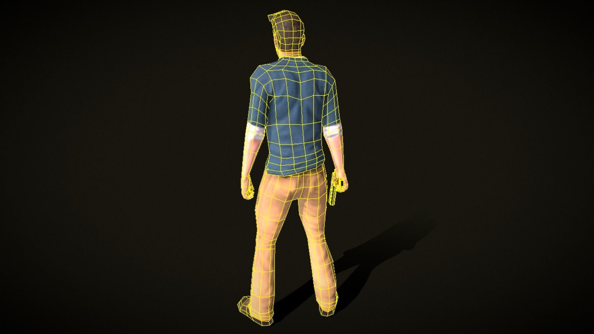 Blake - the adventurer -Free Low Poly animated Model Free low-poly 3D model_9