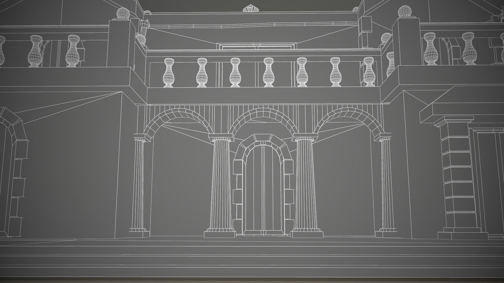 Stylized Tropical Beach Building Low-poly 3D model_18