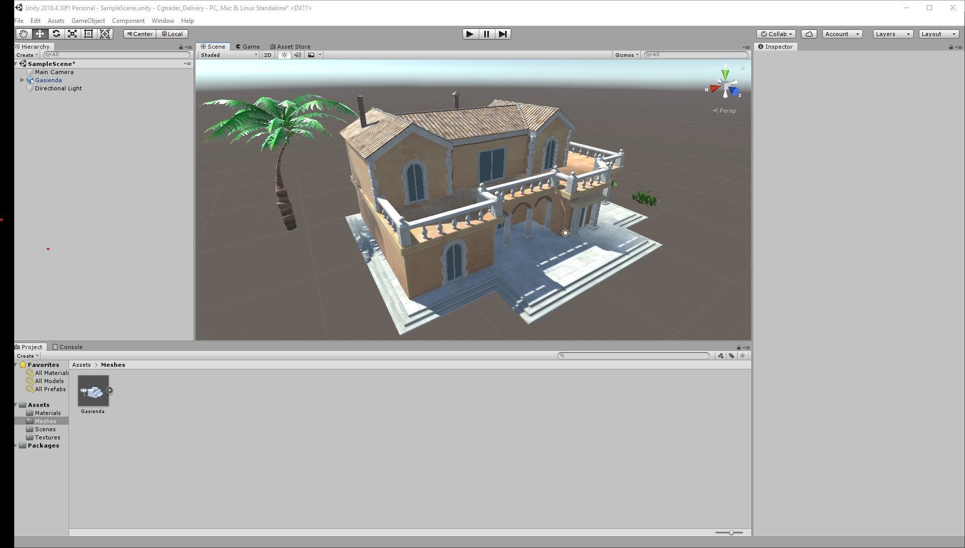 Stylized Tropical Beach Building Low-poly 3D model_21