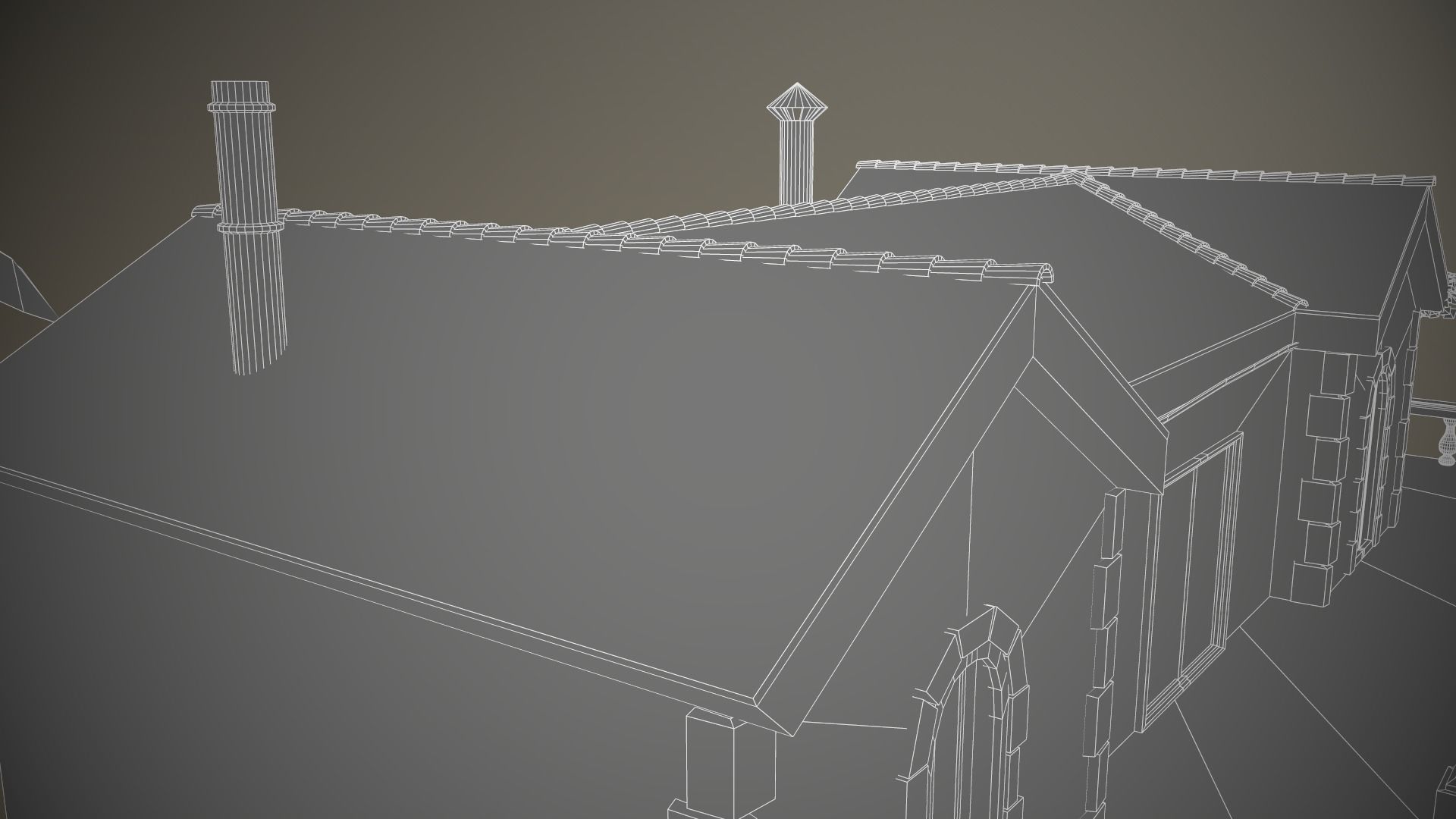 Stylized Tropical Beach Building Low-poly 3D model_20