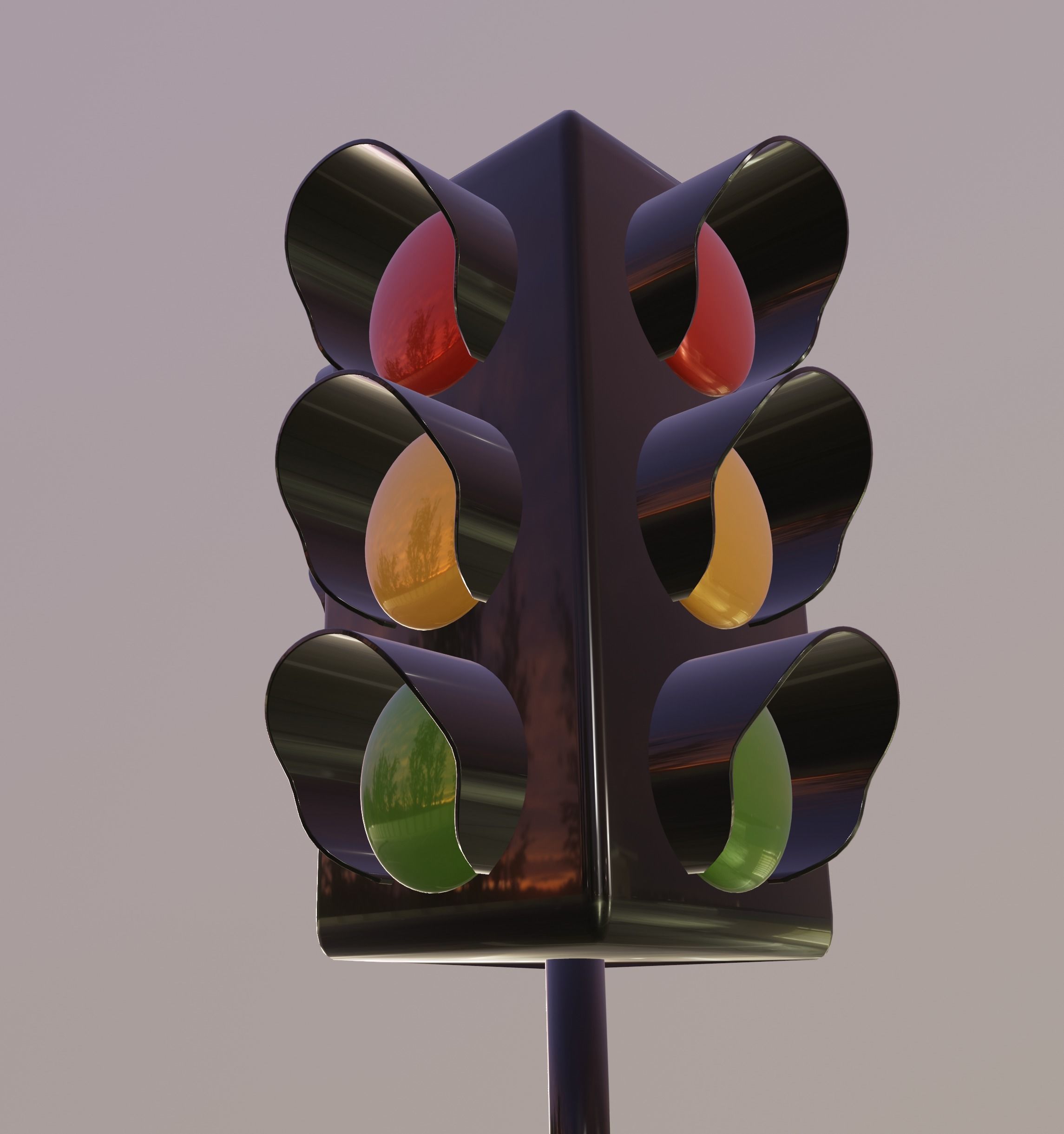 Traffic Light 3D model_4