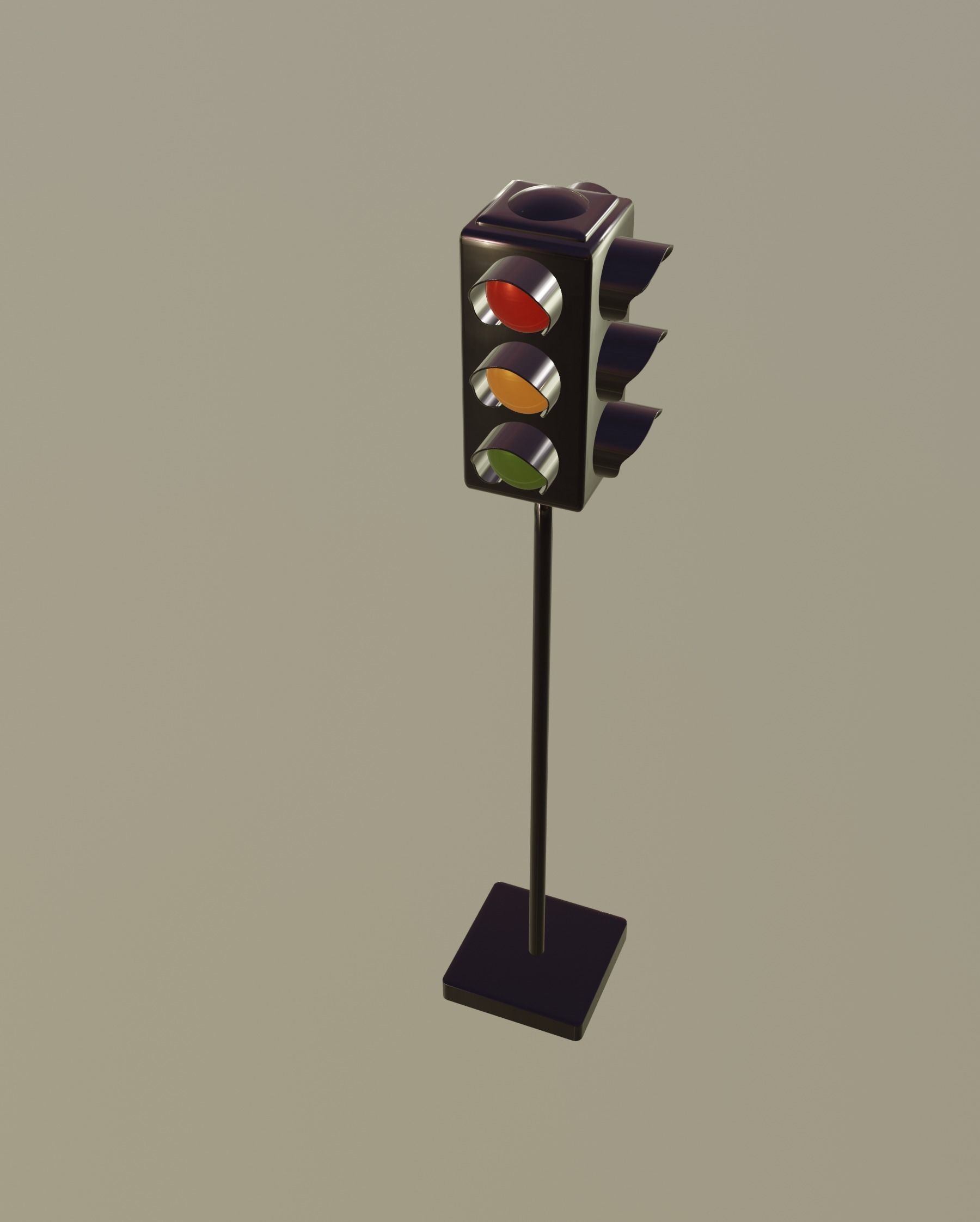 Traffic Light 3D model_2