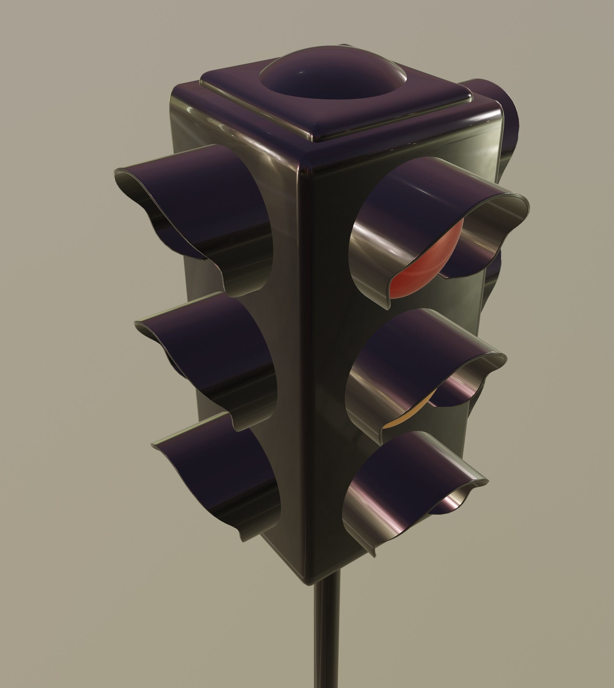 Traffic Light 3D model_8