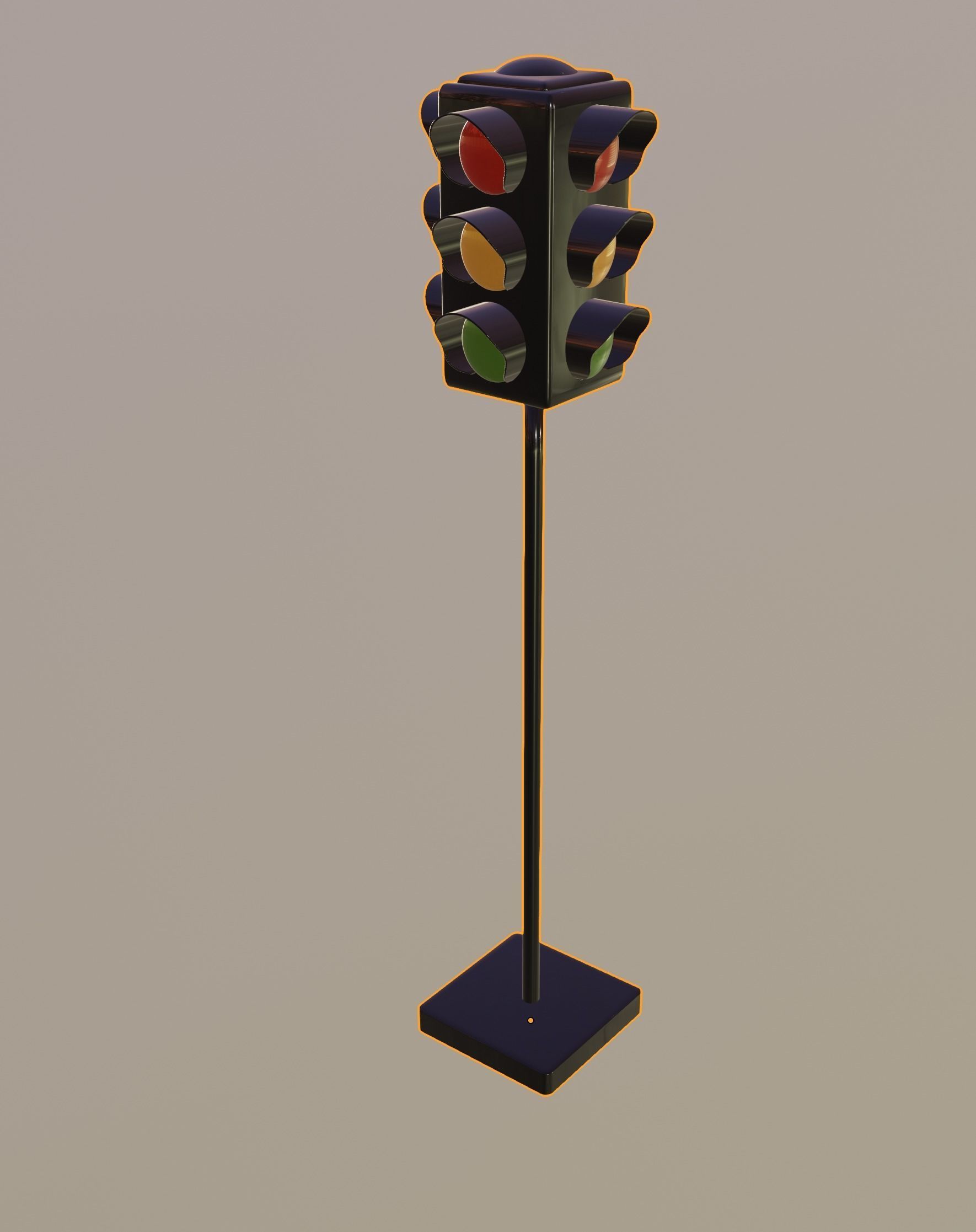 Traffic Light 3D model_10