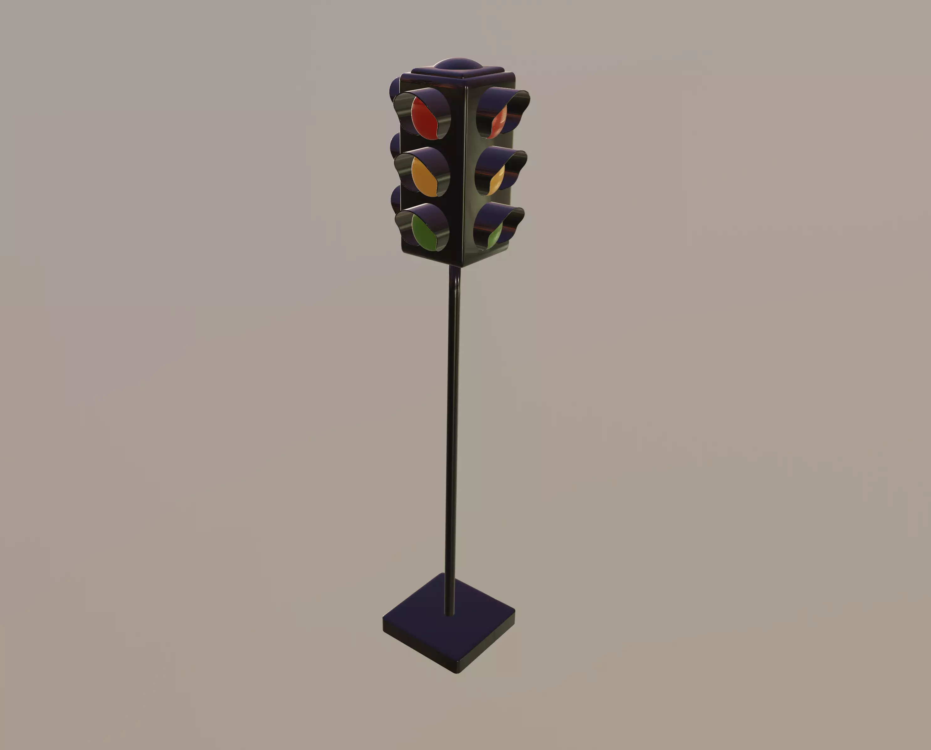 Traffic Light 3D model_0
