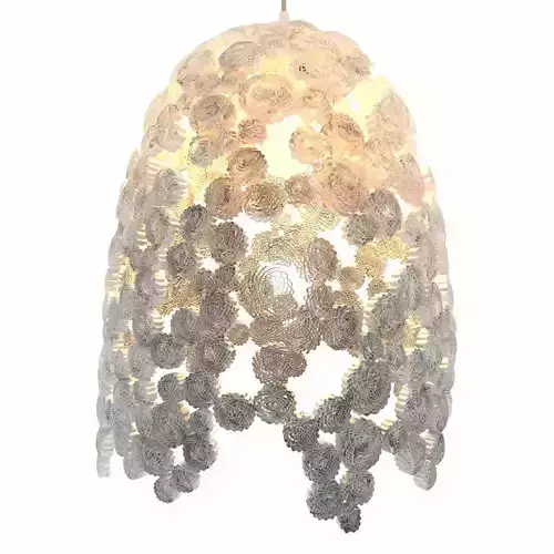 ICI ET LA MARINA BELL Handmade cardboard pendant lamp 3D model