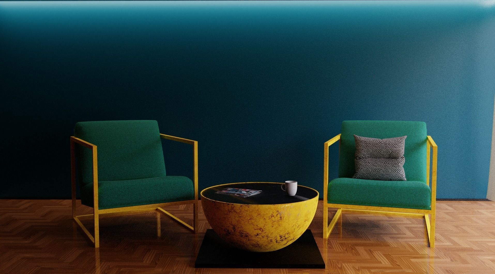 Small Table  3D model_3