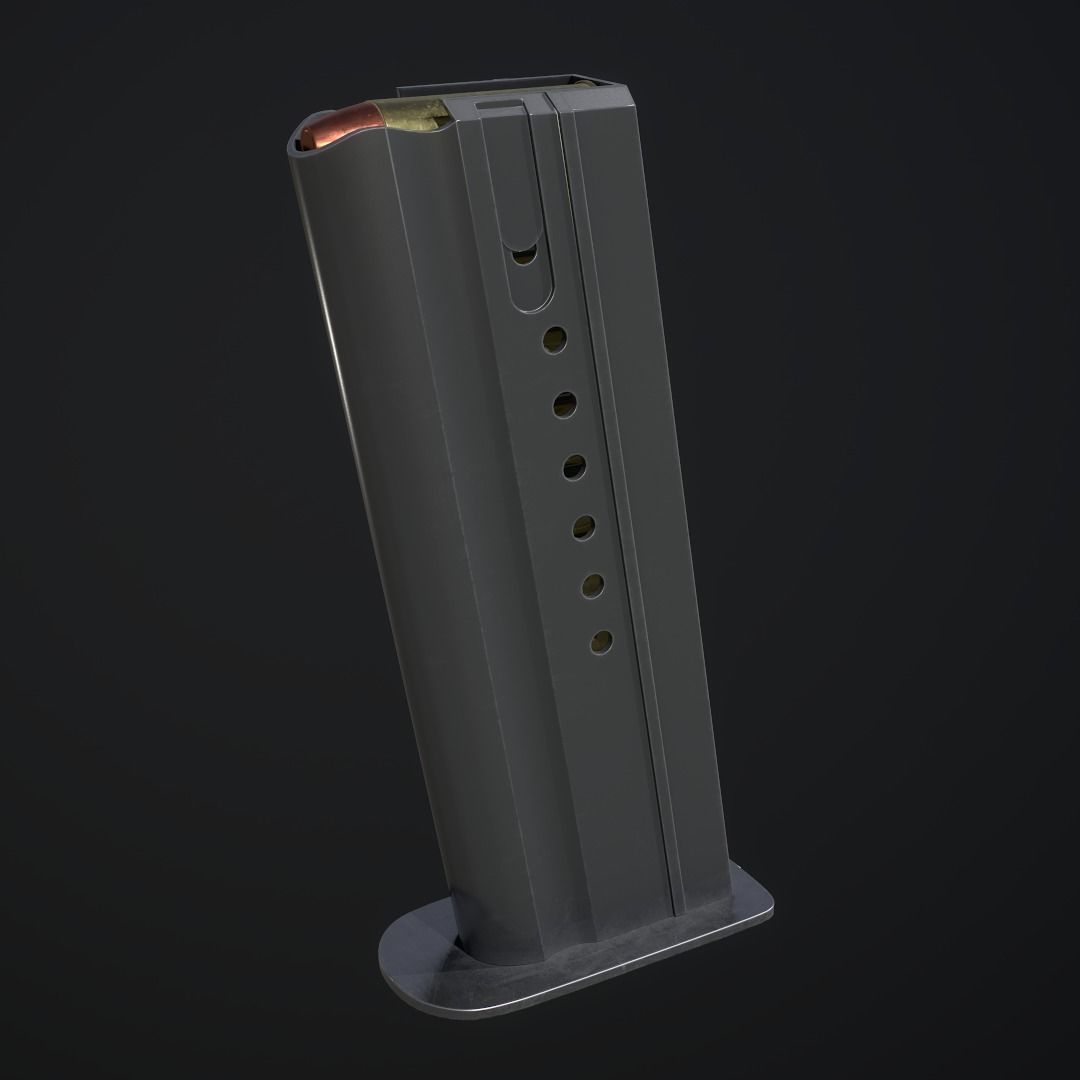 Desert eagle Low-poly 3D model_8