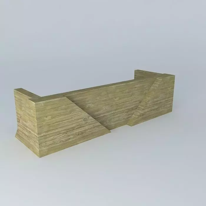 Reception table Free 3D model_0