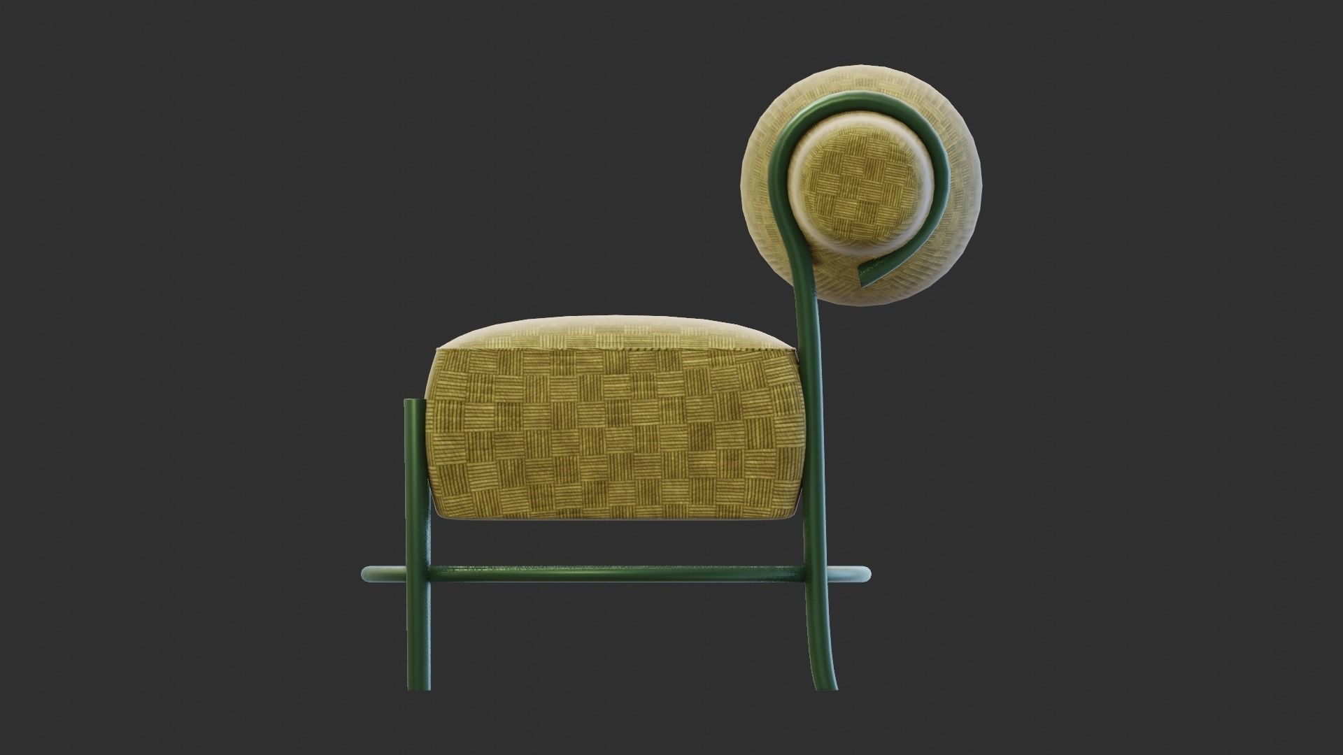 Chair Subdivision Ready for Film Low-poly 3D model_5