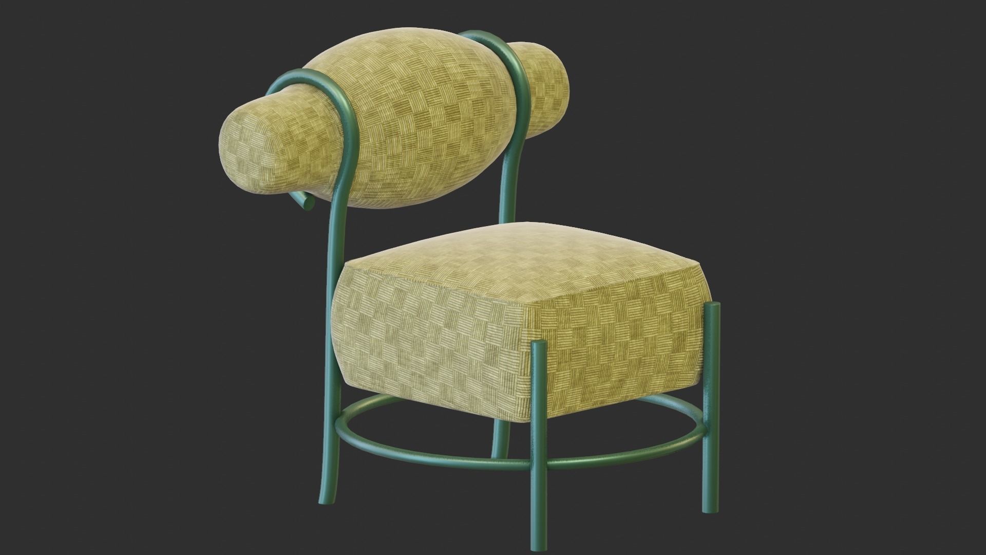 Chair Subdivision Ready for Film Low-poly 3D model_6