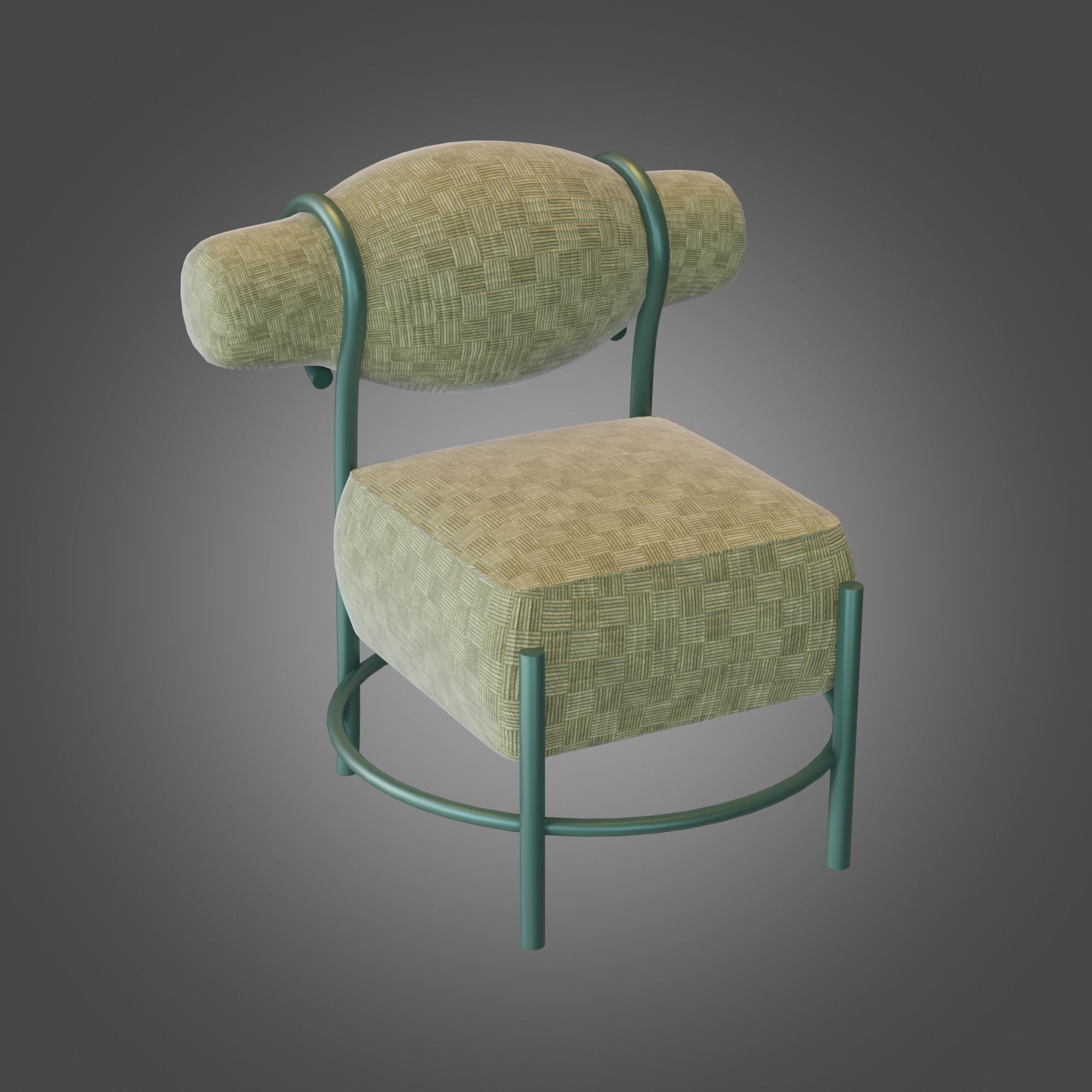Chair Subdivision Ready for Film Low-poly 3D model_3