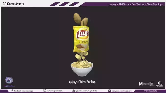 Lays Chips 3D model