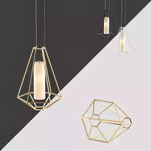 Silhouette 1 Light Gold Leaf Pendant