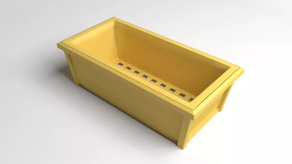 Flowerpot 2 box 3D model_0