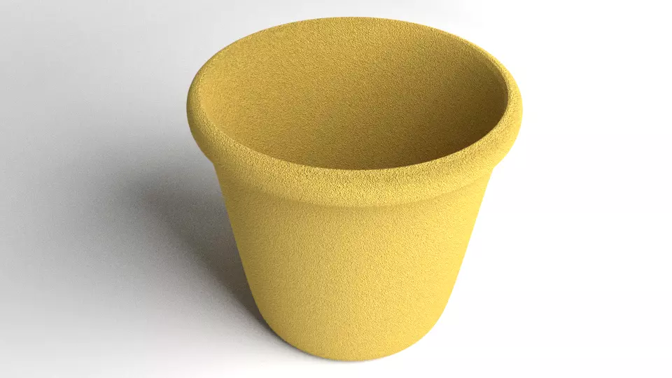 Flowerpot 3 cup 3D model_0