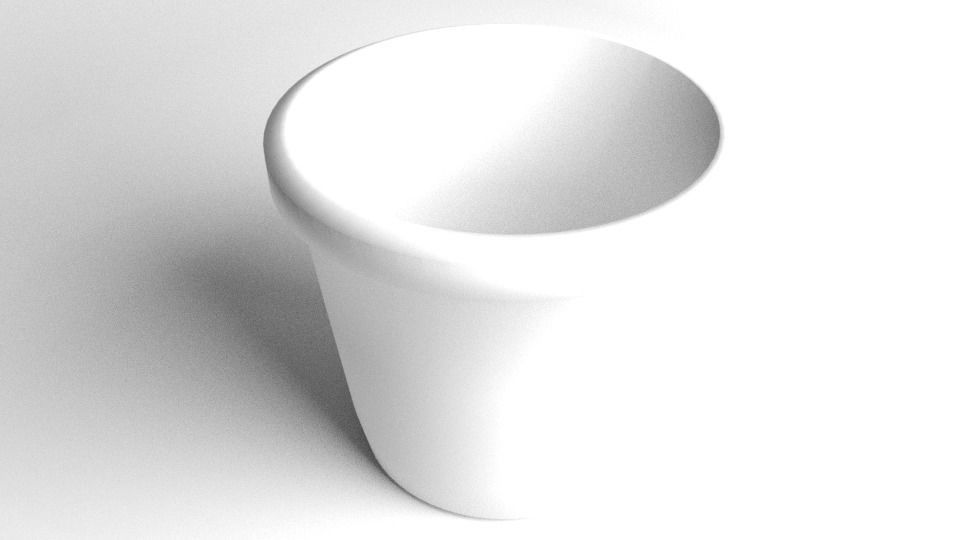 Flowerpot 3 cup 3D model_3