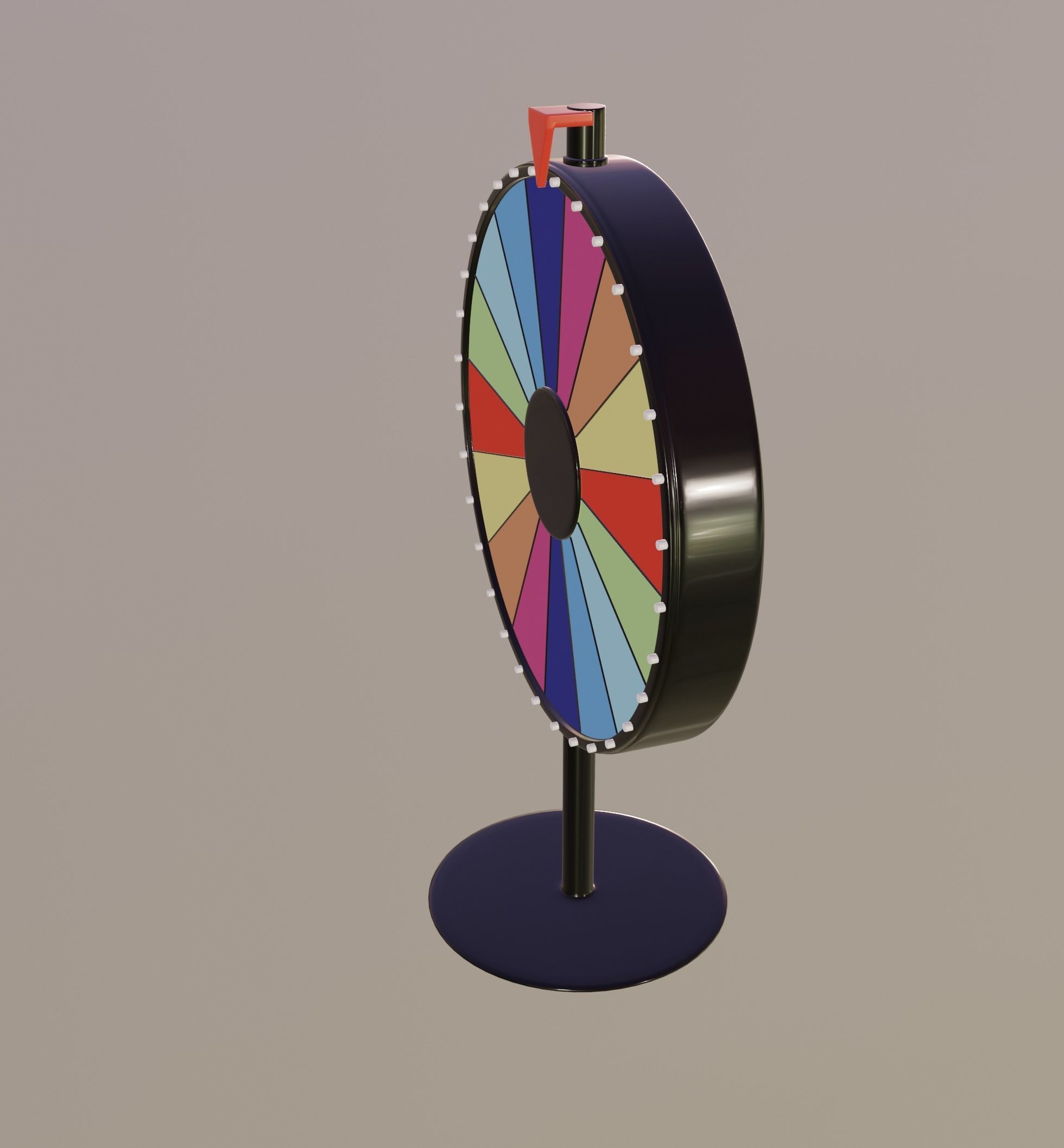 Spinning Wheel 3D model_2