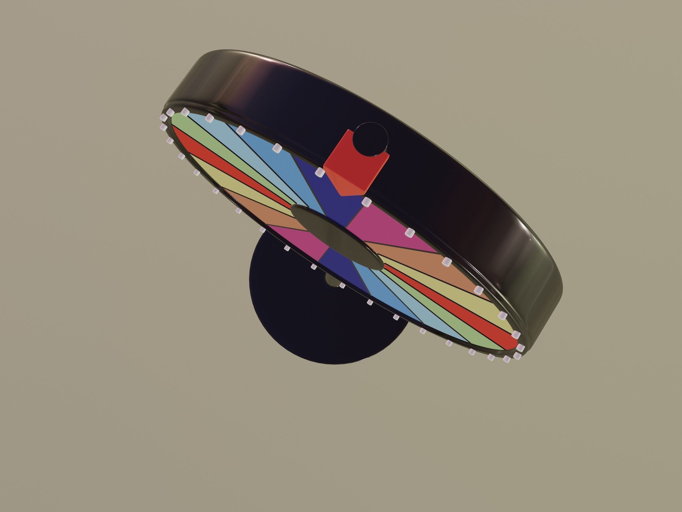 Spinning Wheel 3D model_4