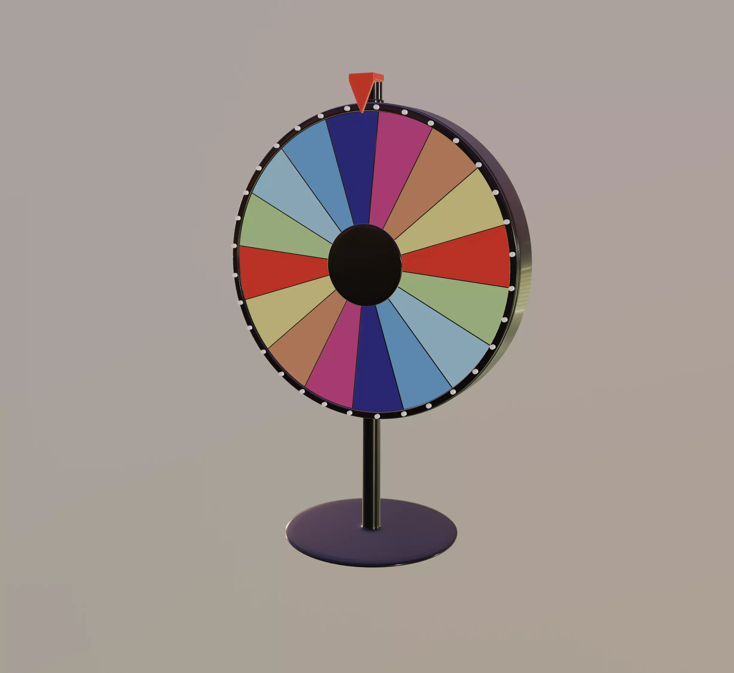 Spinning Wheel 3D model_0