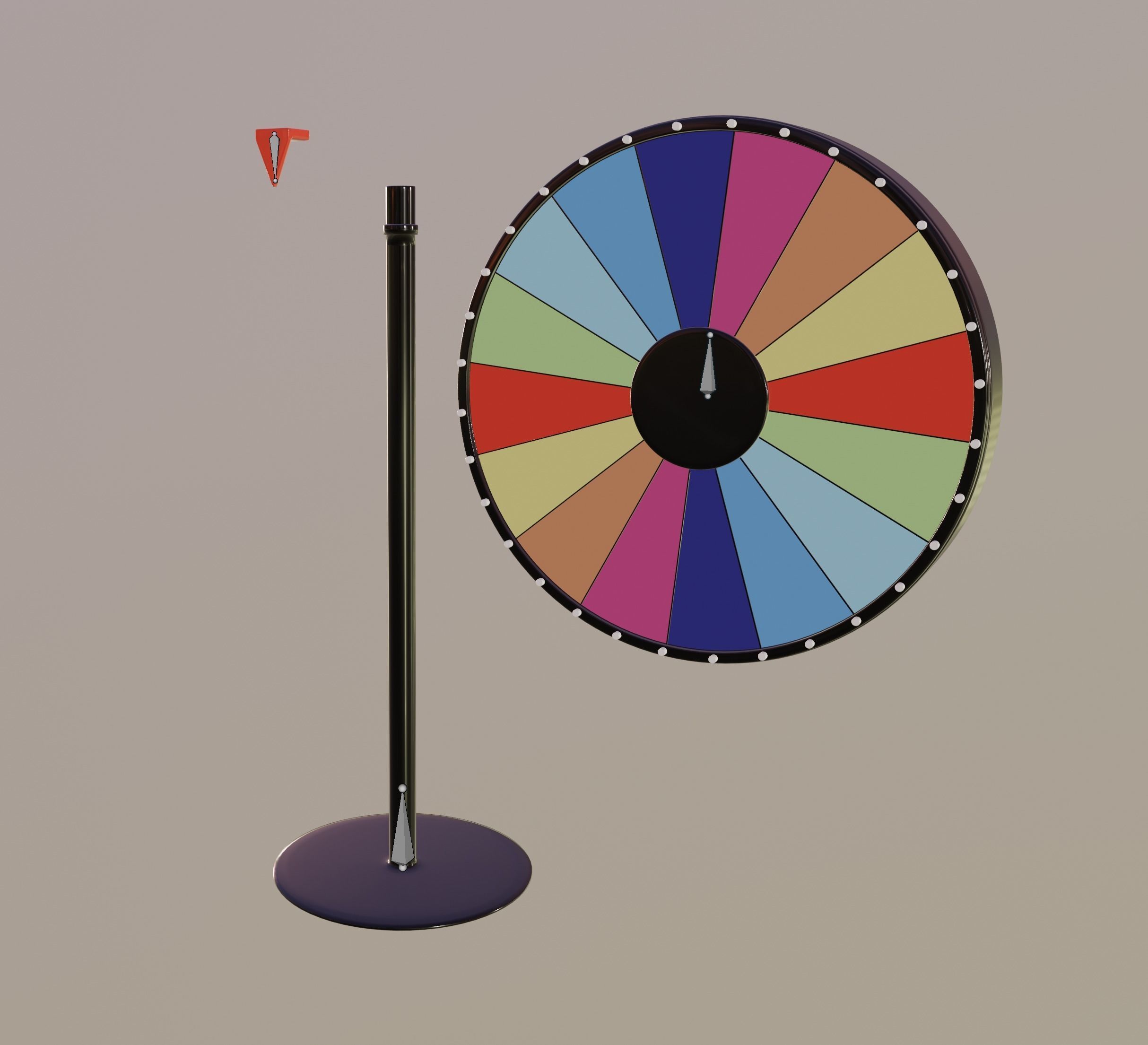 Spinning Wheel 3D model_12