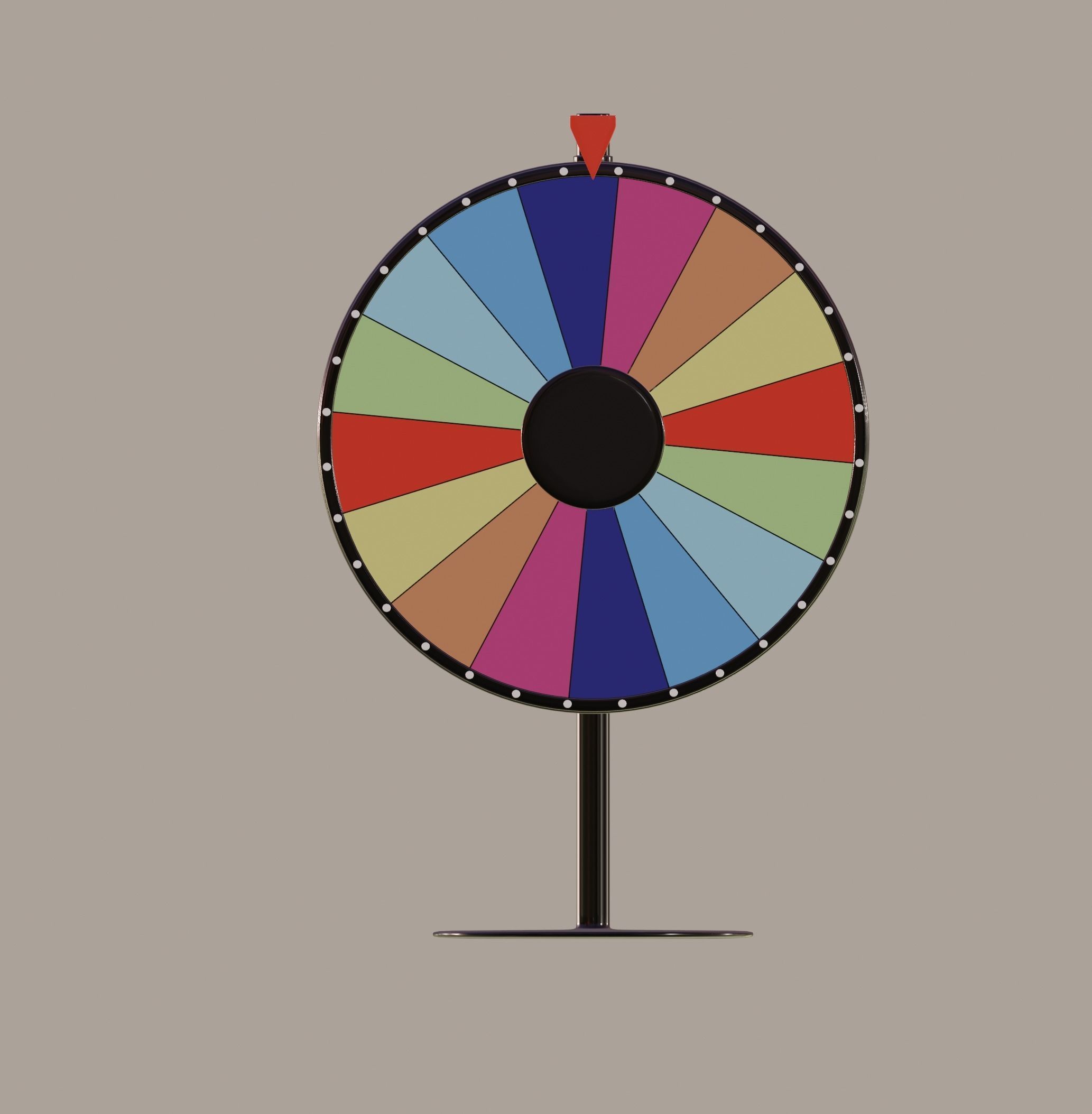 Spinning Wheel 3D model_1
