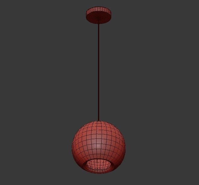 PLEATED CRYSTAL Pendant lamp 3D model_4