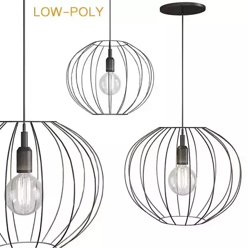 Pendant lamp Loft low poly 3d model