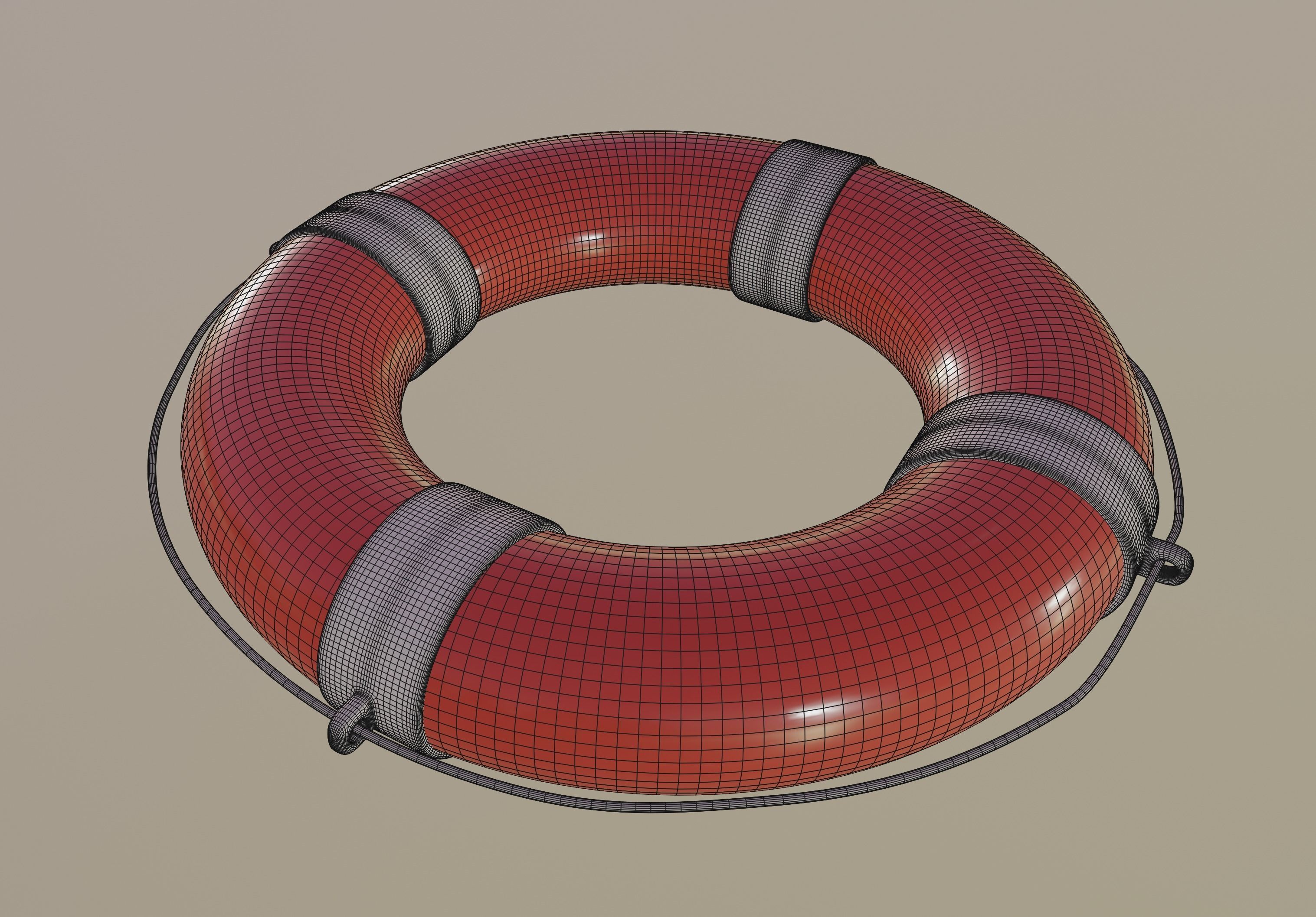 Lifebuoy 3D model_10