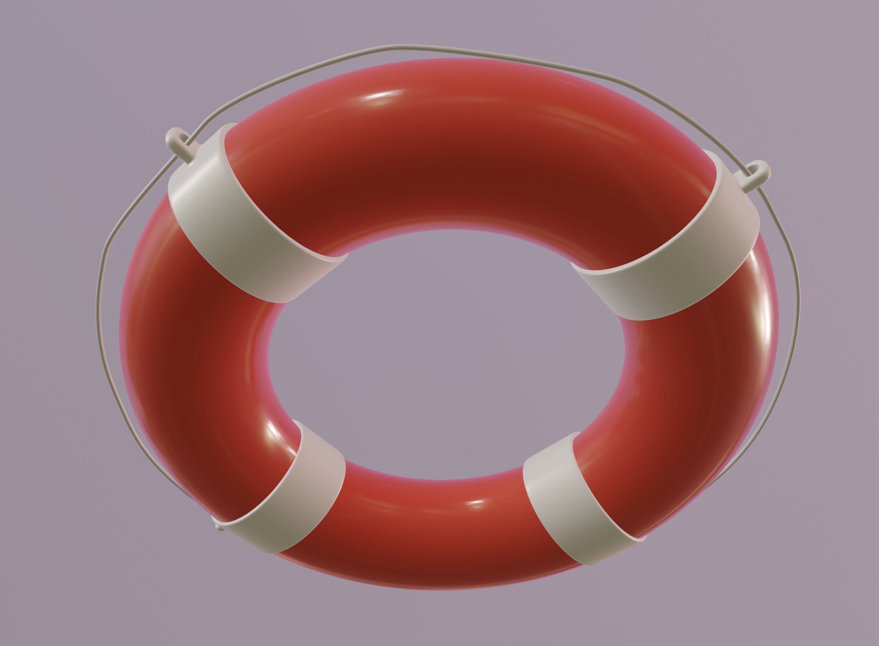 Lifebuoy 3D model_5