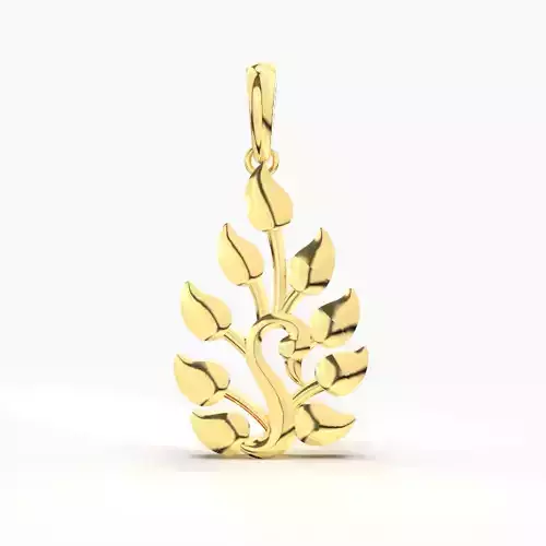 PEACOCK GOLD PENDANT 3D print model